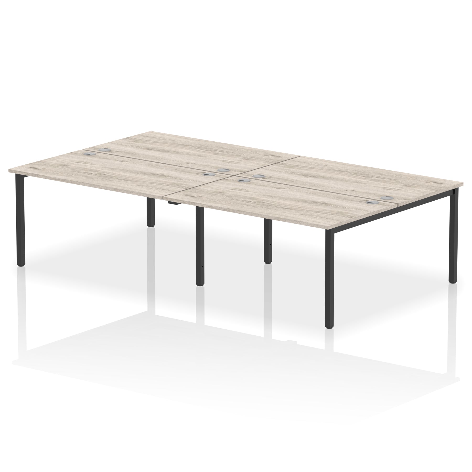 Impulse 4 Person Bench Desk, Widths 2400–3600mm, Multiple Top & Frame Colours, MFC, Self-Assembly, 10 Year Warranty – Office Workstation for B2B or Home Office