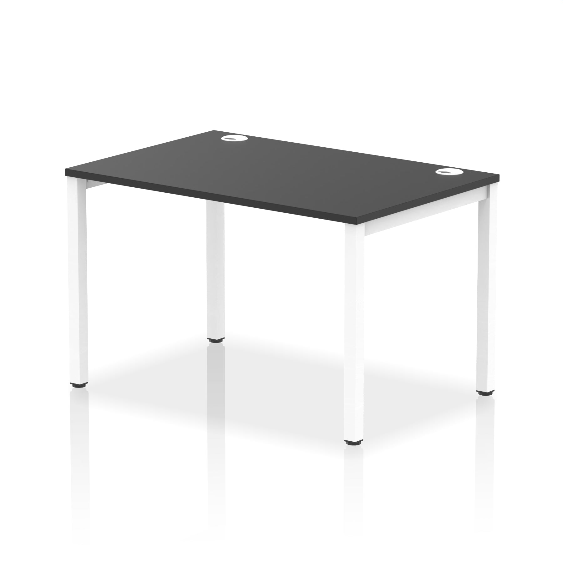 Impulse Single Starter Bench Desk – Office Workstation, 1200–1800mm Width, Multiple Top & Frame Colours, Durable MFC, Self-Assembly, 10 Year Warranty