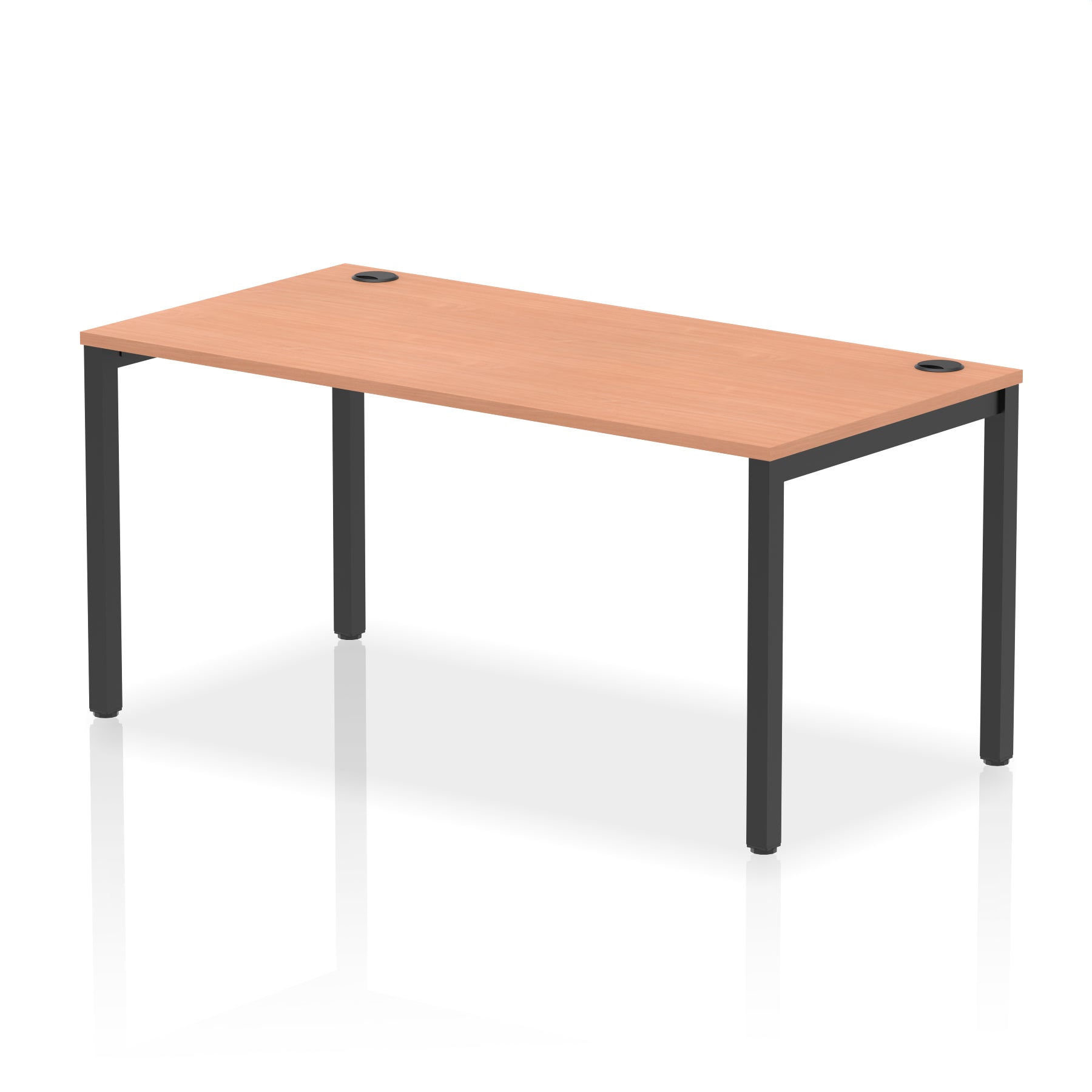 Impulse Single Starter Bench Desk – Office Workstation, 1200–1800mm Width, Multiple Top & Frame Colours, Durable MFC, Self-Assembly, 10 Year Warranty