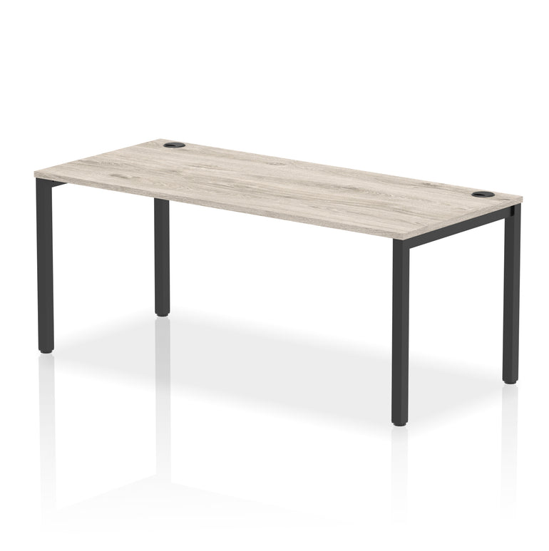 Impulse Single Starter Bench Desk – Office Workstation, 1200–1800mm Width, Multiple Top & Frame Colours, Durable MFC, Self-Assembly, 10 Year Warranty