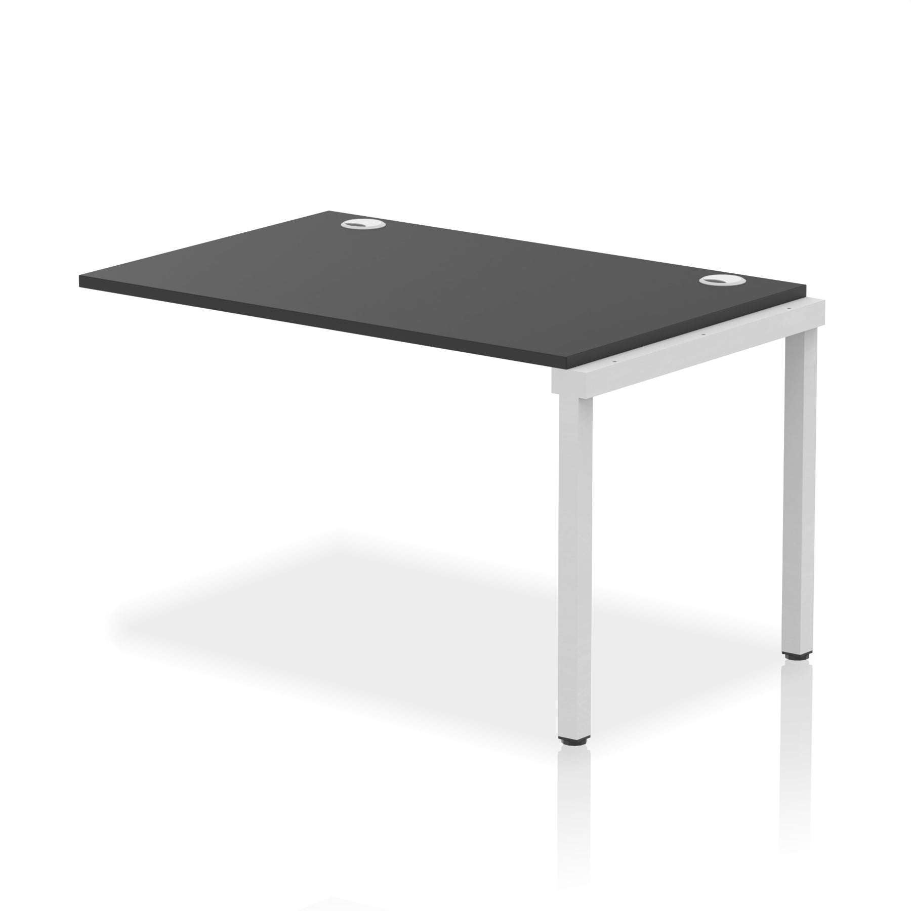 Impulse Single Row Bench Desk Extension Kit, 1200-1800mm, Multiple Desktop & Frame Colours, MFC, Self-Assembly, 10 Year Warranty