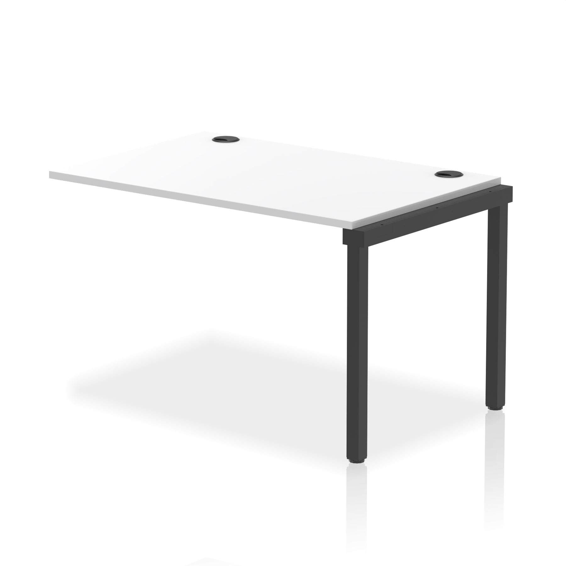 Impulse Single Row Bench Desk Extension Kit, 1200-1800mm, Multiple Desktop & Frame Colours, MFC, Self-Assembly, 10 Year Warranty