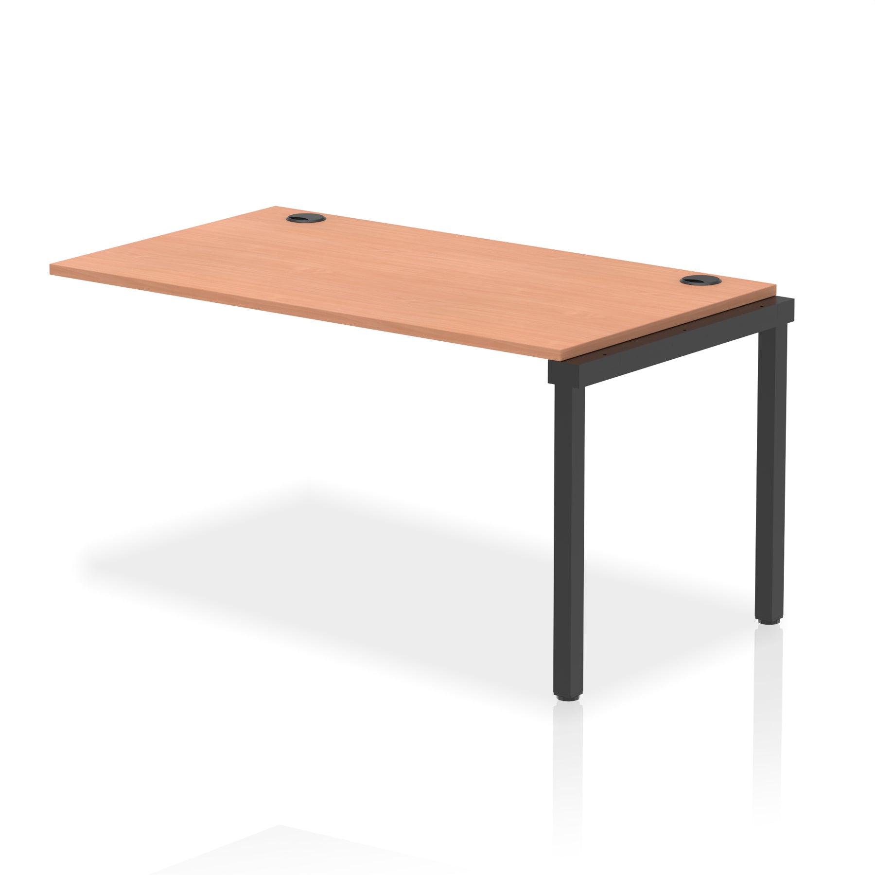 Impulse Single Row Bench Desk Extension Kit, 1200-1800mm, Multiple Desktop & Frame Colours, MFC, Self-Assembly, 10 Year Warranty
