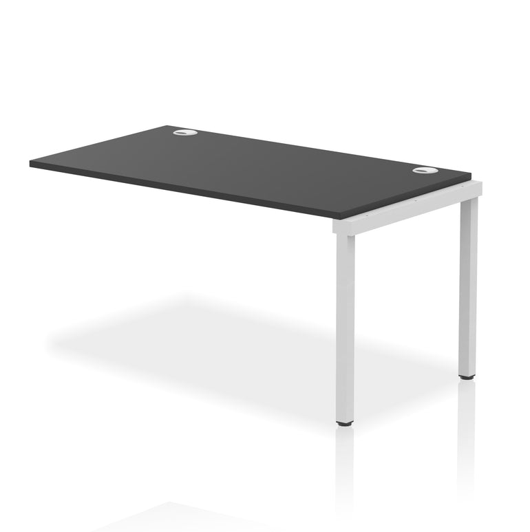 Impulse Single Row Bench Desk Extension Kit, 1200-1800mm, Multiple Desktop & Frame Colours, MFC, Self-Assembly, 10 Year Warranty