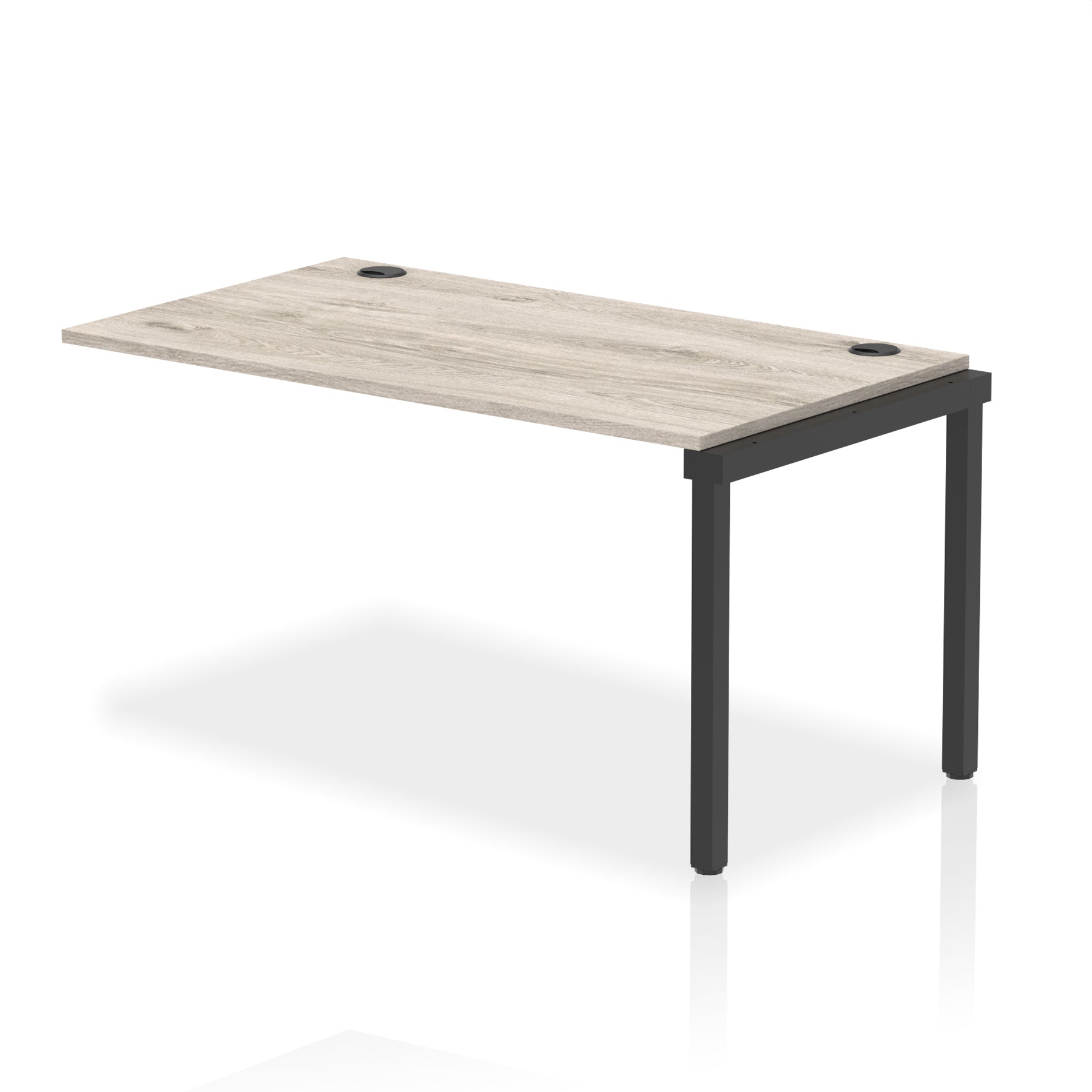Impulse Single Row Bench Desk Extension Kit, 1200-1800mm, Multiple Desktop & Frame Colours, MFC, Self-Assembly, 10 Year Warranty