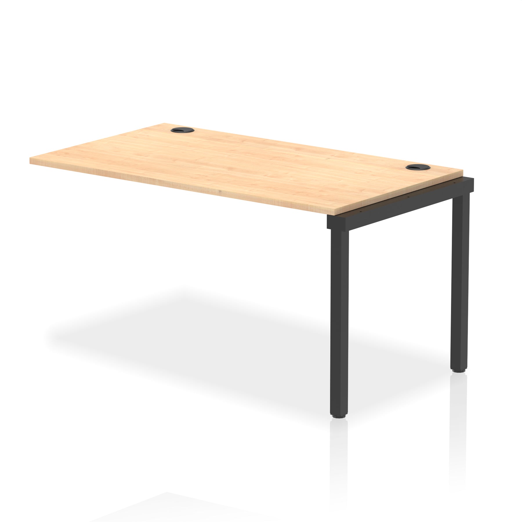 Impulse Single Row Bench Desk Extension Kit, 1200-1800mm, Multiple Desktop & Frame Colours, MFC, Self-Assembly, 10 Year Warranty