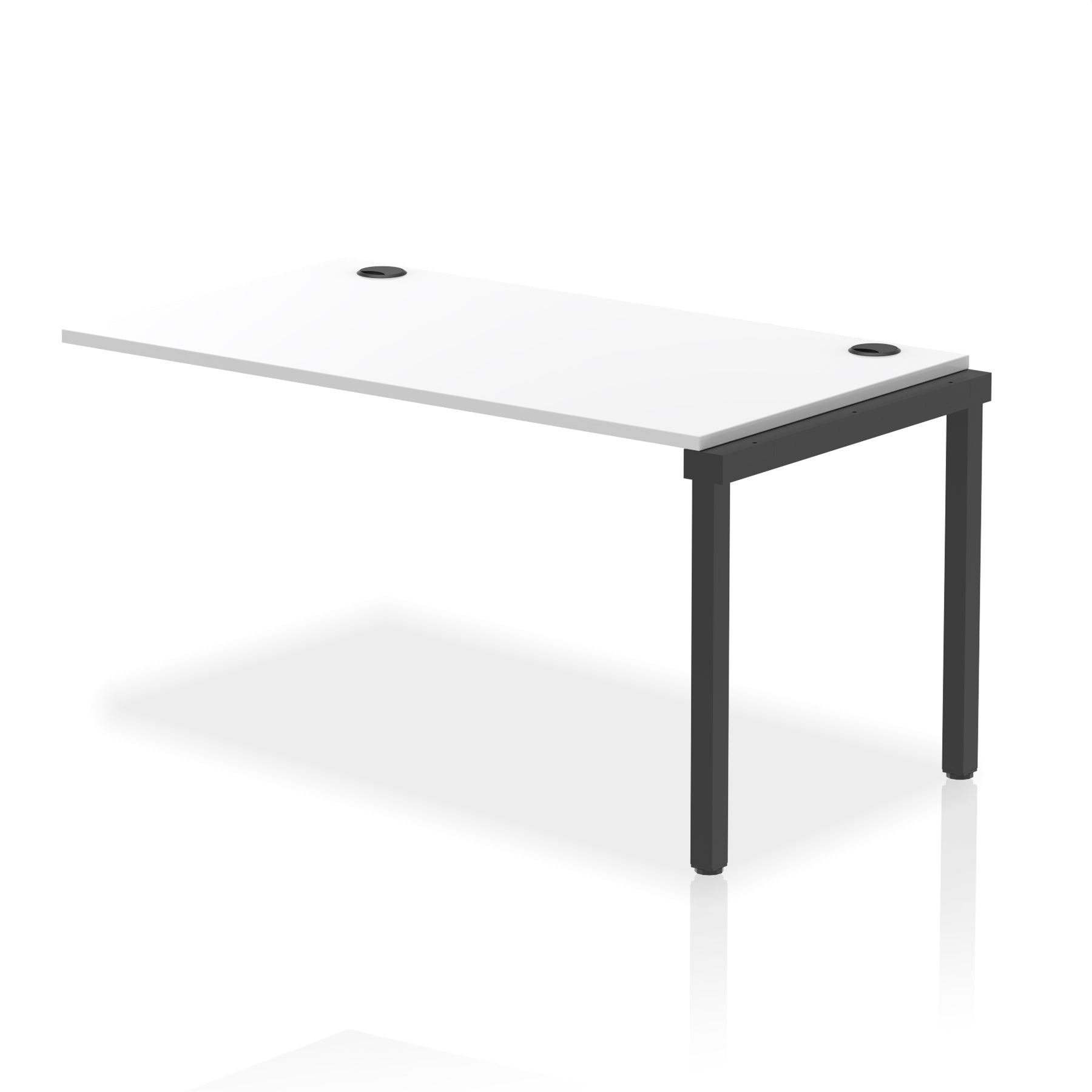 Impulse Single Row Bench Desk Extension Kit, 1200-1800mm, Multiple Desktop & Frame Colours, MFC, Self-Assembly, 10 Year Warranty