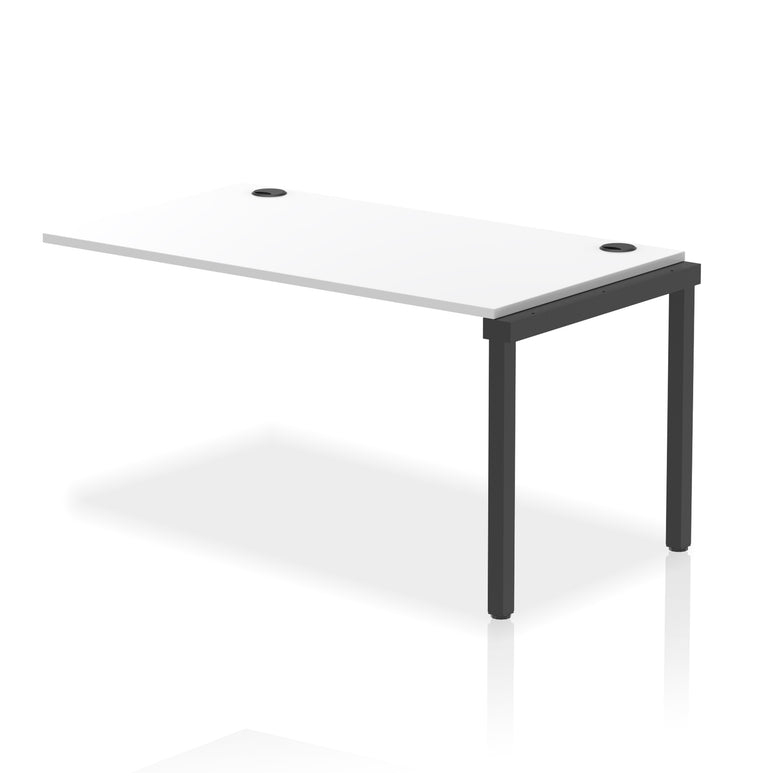 Impulse Single Row Bench Desk Extension Kit, 1200-1800mm, Multiple Desktop & Frame Colours, MFC, Self-Assembly, 10 Year Warranty