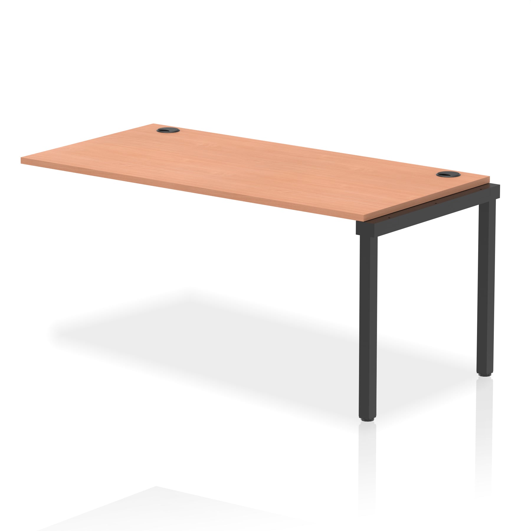 Impulse Single Row Bench Desk Extension Kit, 1200-1800mm, Multiple Desktop & Frame Colours, MFC, Self-Assembly, 10 Year Warranty