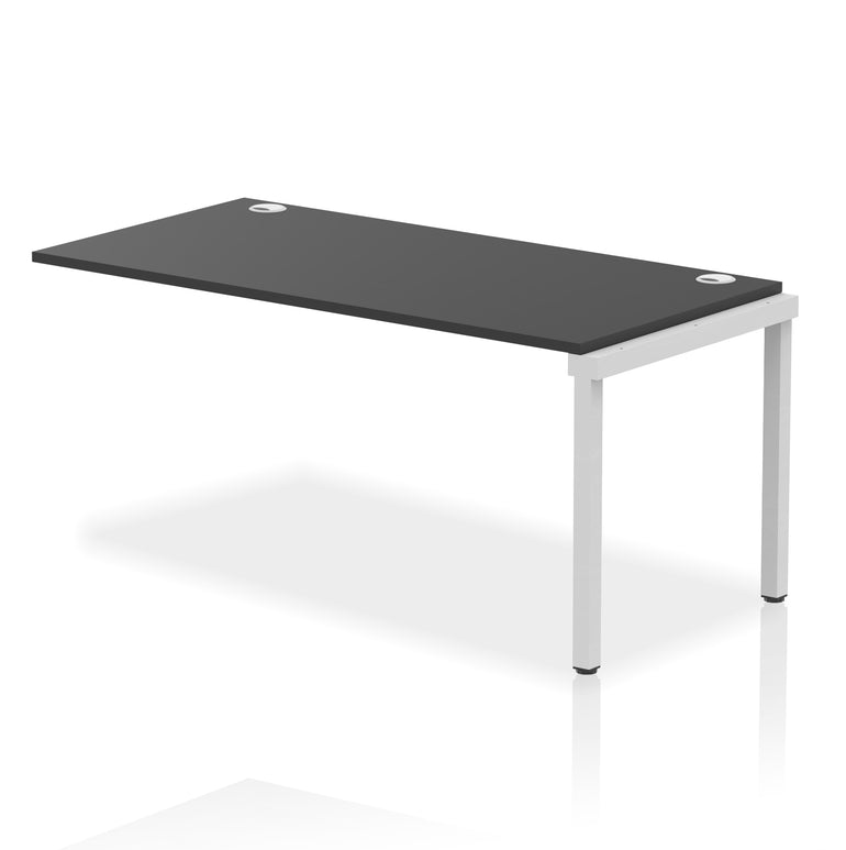 Impulse Single Row Bench Desk Extension Kit, 1200-1800mm, Multiple Desktop & Frame Colours, MFC, Self-Assembly, 10 Year Warranty