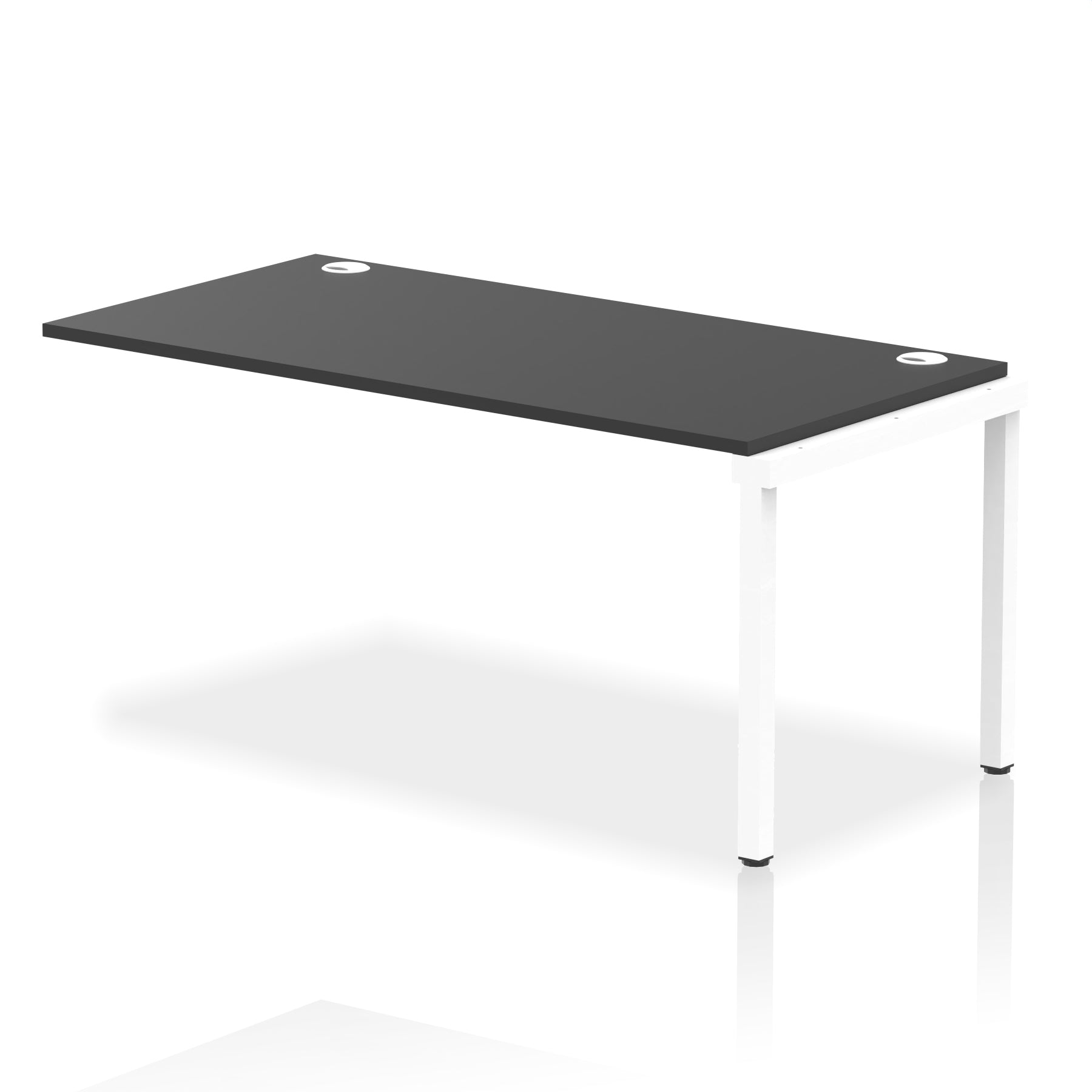 Impulse Single Row Bench Desk Extension Kit, 1200-1800mm, Multiple Desktop & Frame Colours, MFC, Self-Assembly, 10 Year Warranty