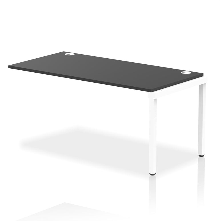 Impulse Single Row Bench Desk Extension Kit, 1200-1800mm, Multiple Desktop & Frame Colours, MFC, Self-Assembly, 10 Year Warranty
