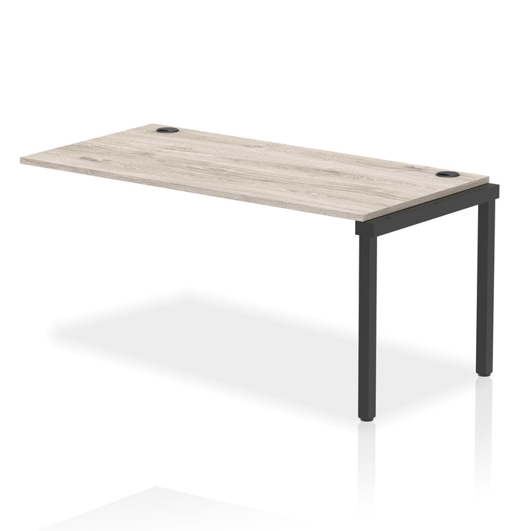 Impulse Single Row Bench Desk Extension Kit, 1200-1800mm, Multiple Desktop & Frame Colours, MFC, Self-Assembly, 10 Year Warranty