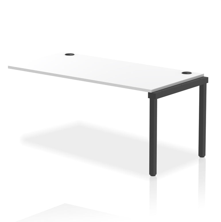 Impulse Single Row Bench Desk Extension Kit, 1200-1800mm, Multiple Desktop & Frame Colours, MFC, Self-Assembly, 10 Year Warranty
