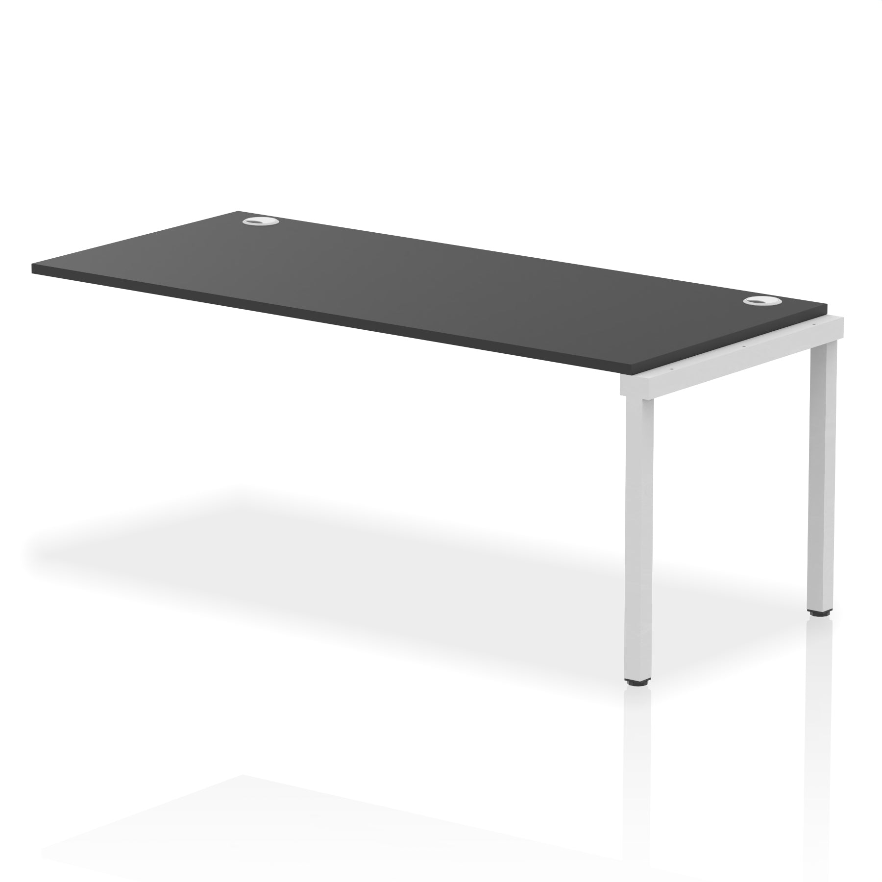 Impulse Single Row Bench Desk Extension Kit, 1200-1800mm, Multiple Desktop & Frame Colours, MFC, Self-Assembly, 10 Year Warranty