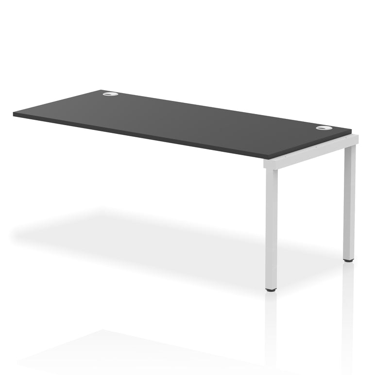 Impulse Single Row Bench Desk Extension Kit, 1200-1800mm, Multiple Desktop & Frame Colours, MFC, Self-Assembly, 10 Year Warranty