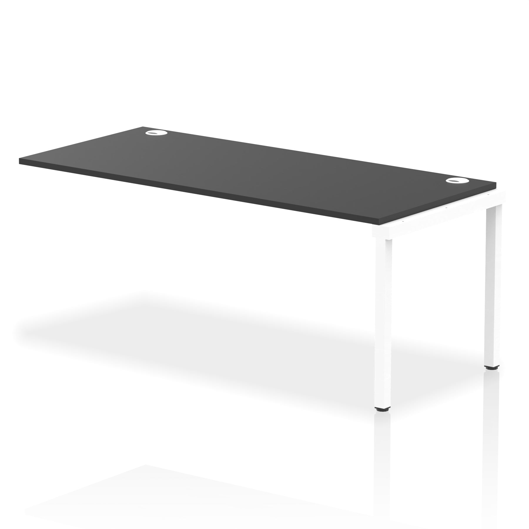 Impulse Single Row Bench Desk Extension Kit, 1200-1800mm, Multiple Desktop & Frame Colours, MFC, Self-Assembly, 10 Year Warranty