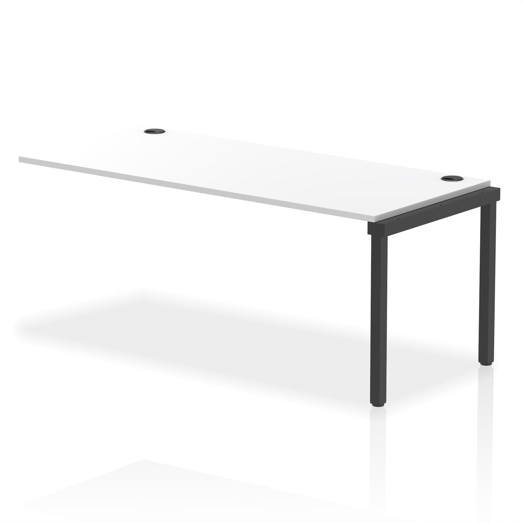 Impulse Single Row Bench Desk Extension Kit, 1200-1800mm, Multiple Desktop & Frame Colours, MFC, Self-Assembly, 10 Year Warranty