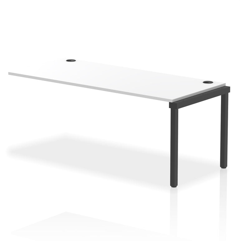 Impulse Single Row Bench Desk Extension Kit, 1200-1800mm, Multiple Desktop & Frame Colours, MFC, Self-Assembly, 10 Year Warranty