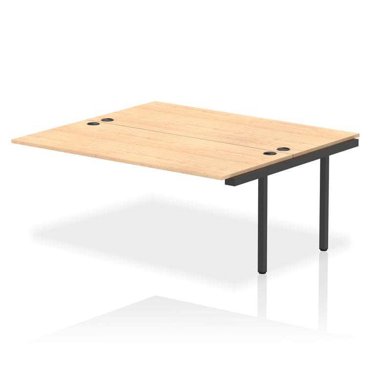 Impulse B2B 2 Person Bench Desk Extension Kit, 1200-1800mm Width, Multiple Colour & Frame Options, Durable MFC, 10 Year Warranty – Office Workstation, Self-Assembly