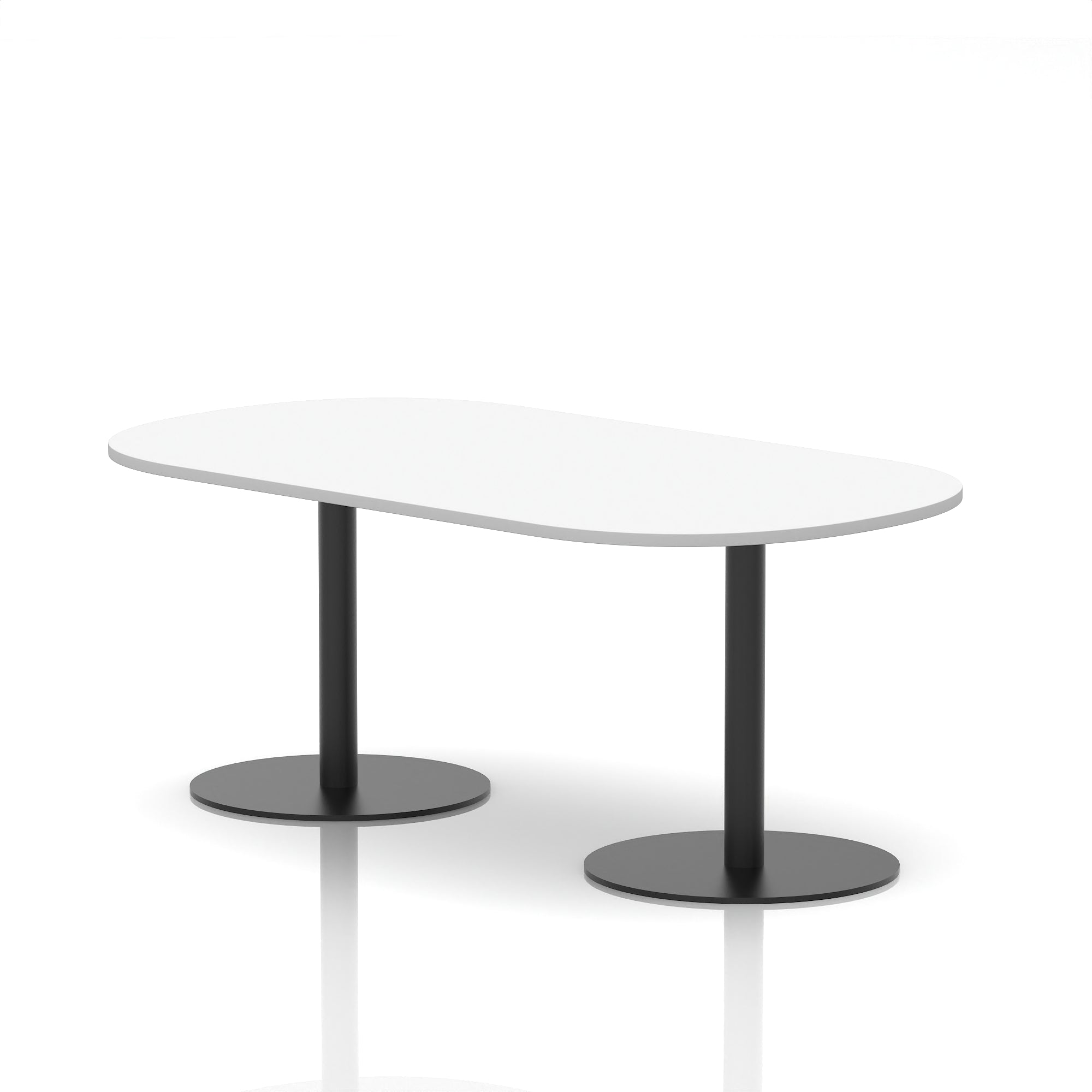 Italia Boardroom Table with Black Legs, Multiple Wood Finishes, 1800–2400mm Widths, 725/1145mm Heights, Durable MFC, Self-Assembly, 10 Year Warranty
