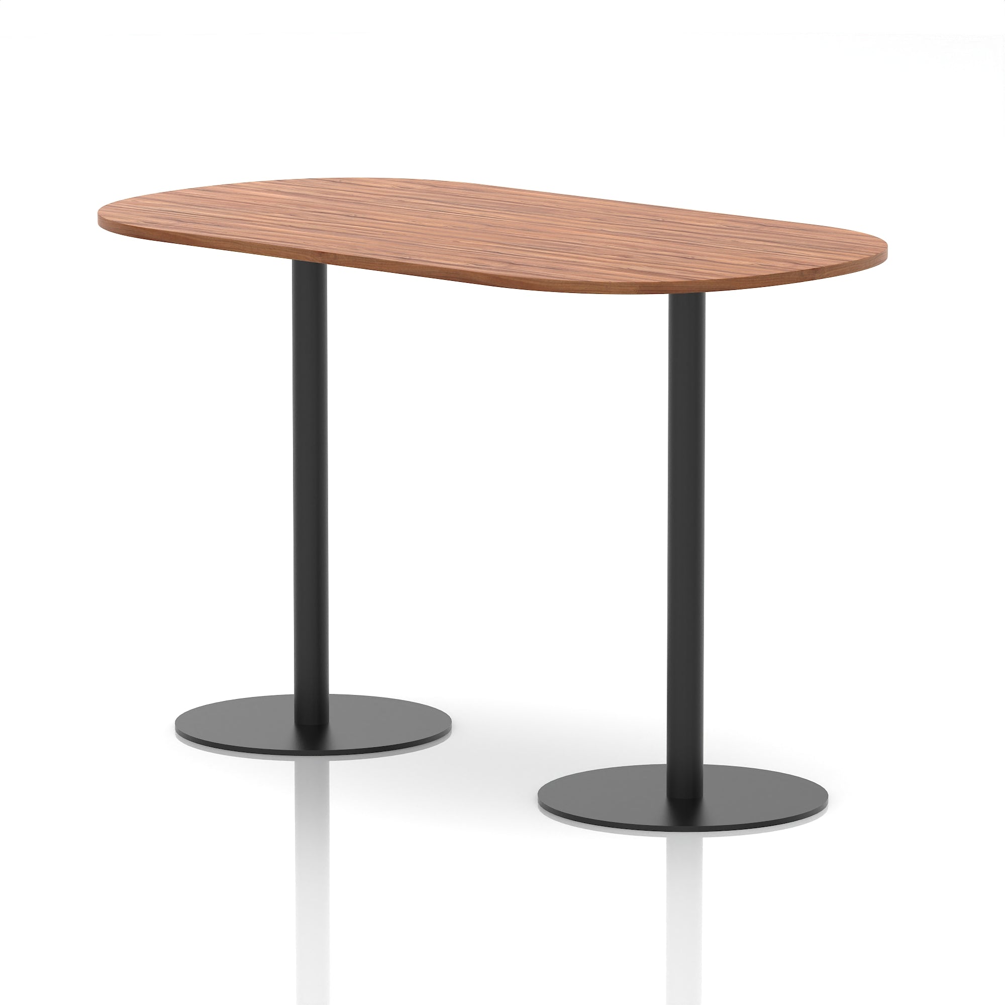 Italia Boardroom Table with Black Legs, Multiple Wood Finishes, 1800–2400mm Widths, 725/1145mm Heights, Durable MFC, Self-Assembly, 10 Year Warranty