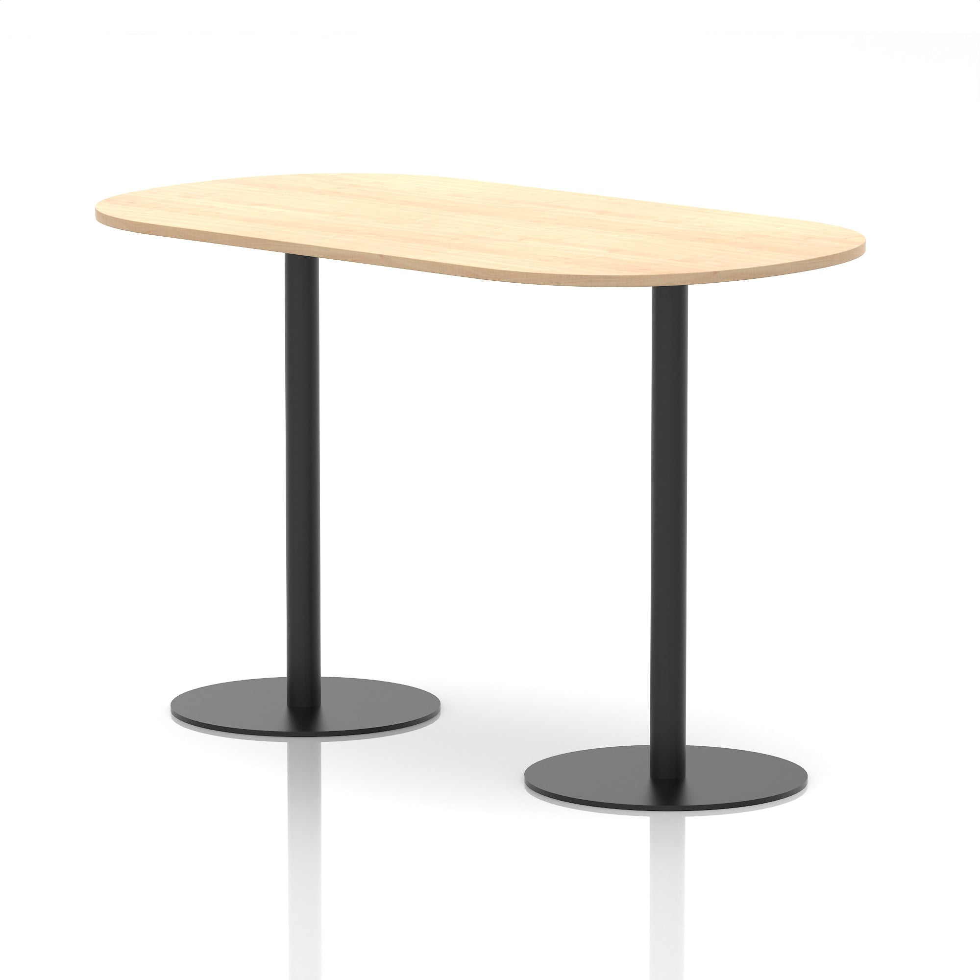 Italia Boardroom Table with Black Legs, Multiple Wood Finishes, 1800–2400mm Widths, 725/1145mm Heights, Durable MFC, Self-Assembly, 10 Year Warranty