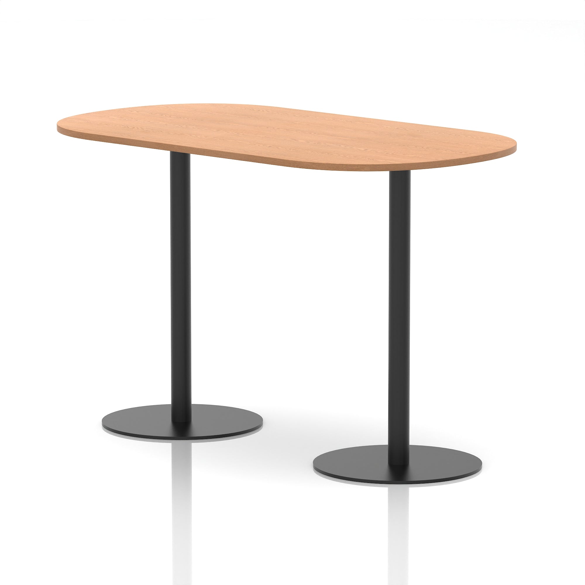 Italia Boardroom Table with Black Legs, Multiple Wood Finishes, 1800–2400mm Widths, 725/1145mm Heights, Durable MFC, Self-Assembly, 10 Year Warranty