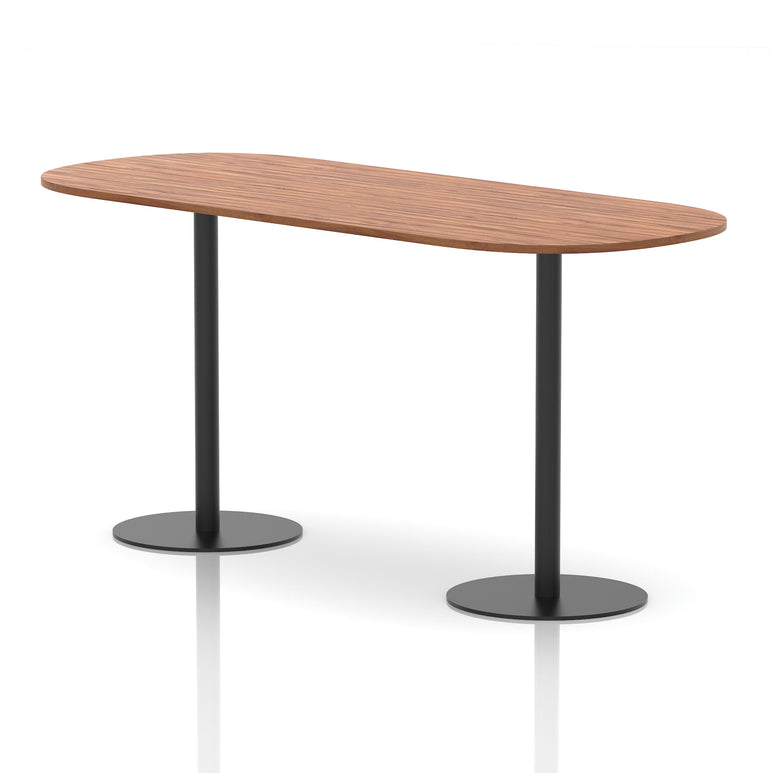 Italia Boardroom Table with Black Legs, Multiple Wood Finishes, 1800–2400mm Widths, 725/1145mm Heights, Durable MFC, Self-Assembly, 10 Year Warranty