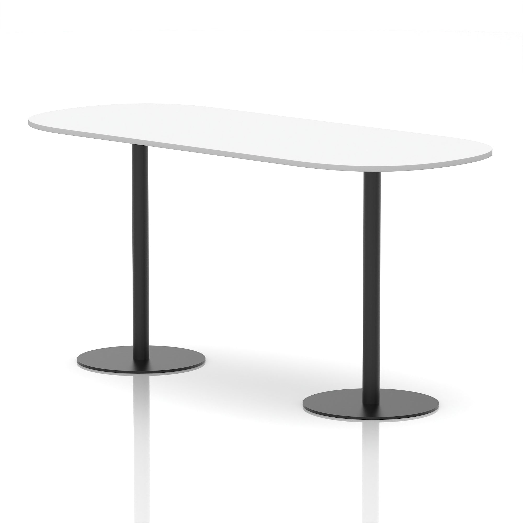 Italia Boardroom Table with Black Legs, Multiple Wood Finishes, 1800–2400mm Widths, 725/1145mm Heights, Durable MFC, Self-Assembly, 10 Year Warranty