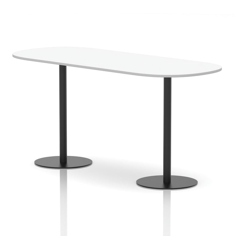 Italia Boardroom Table with Black Legs, Multiple Wood Finishes, 1800–2400mm Widths, 725/1145mm Heights, Durable MFC, Self-Assembly, 10 Year Warranty