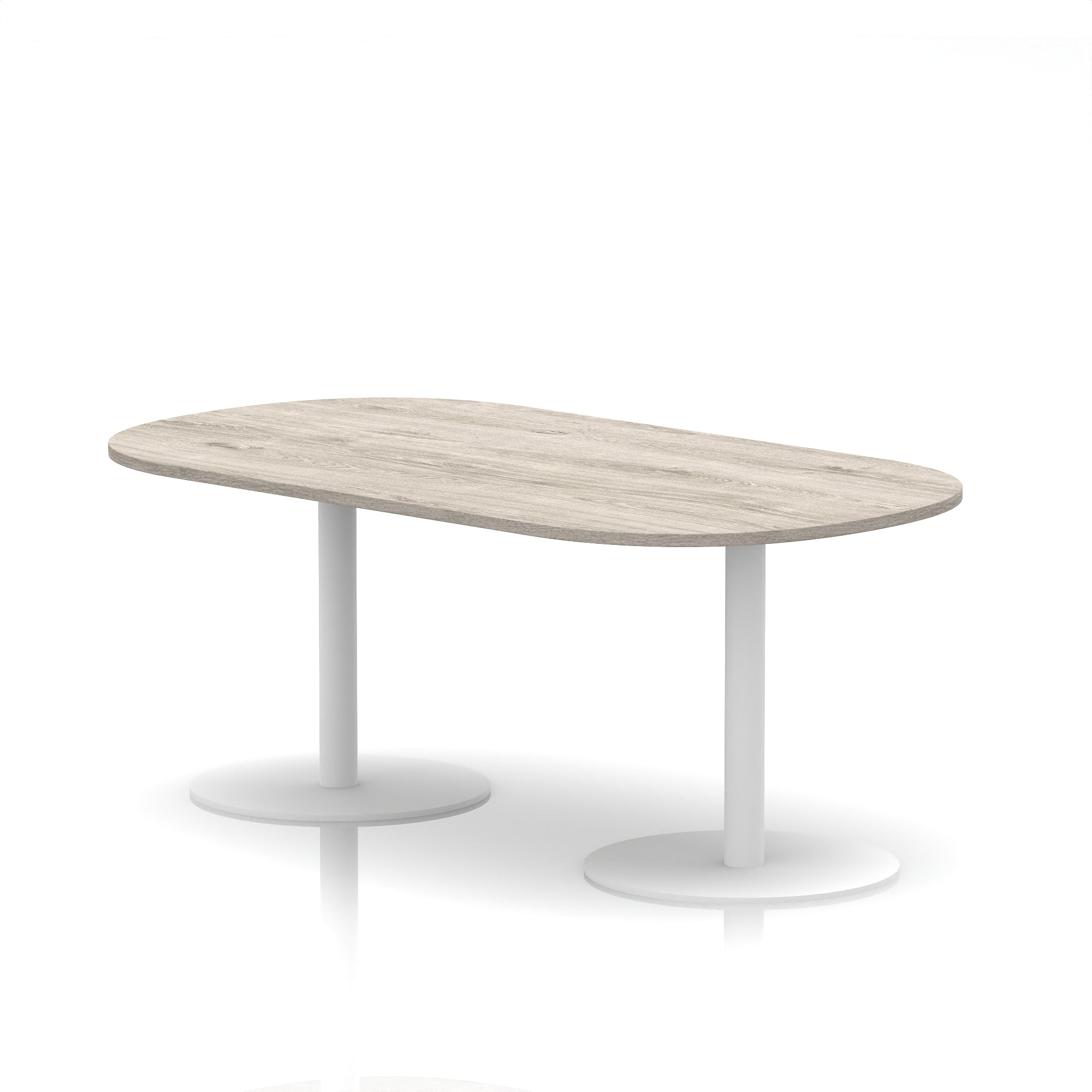 Italia Boardroom Table with White Legs, 1800–2400mm Width, Multiple Colours, Durable MFC, 10 Year Warranty, Self-Assembly – Modern Office Conference Meeting Table