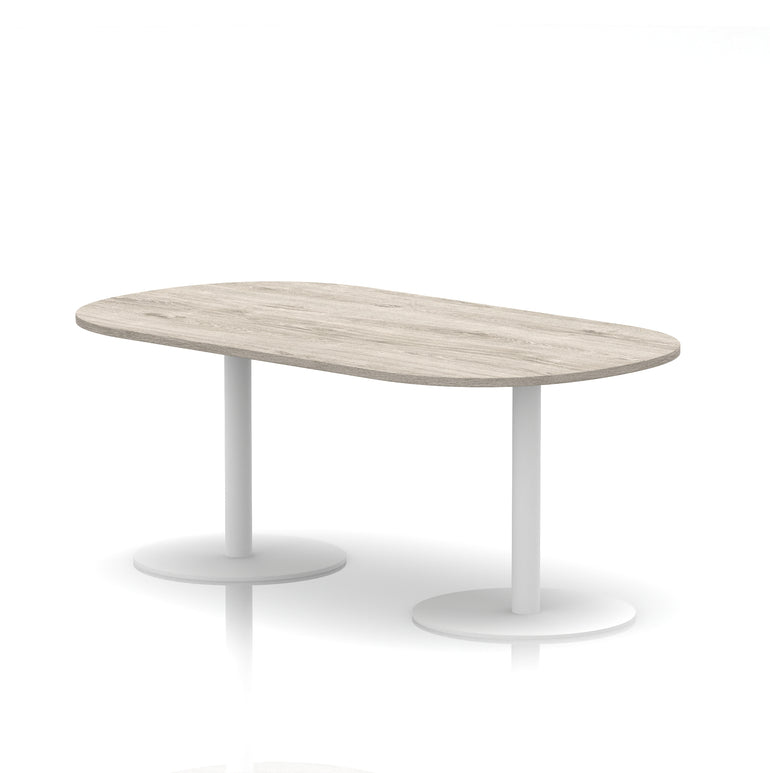 Italia Boardroom Table with White Legs, 1800–2400mm Width, Multiple Colours, Durable MFC, 10 Year Warranty, Self-Assembly – Modern Office Conference Meeting Table