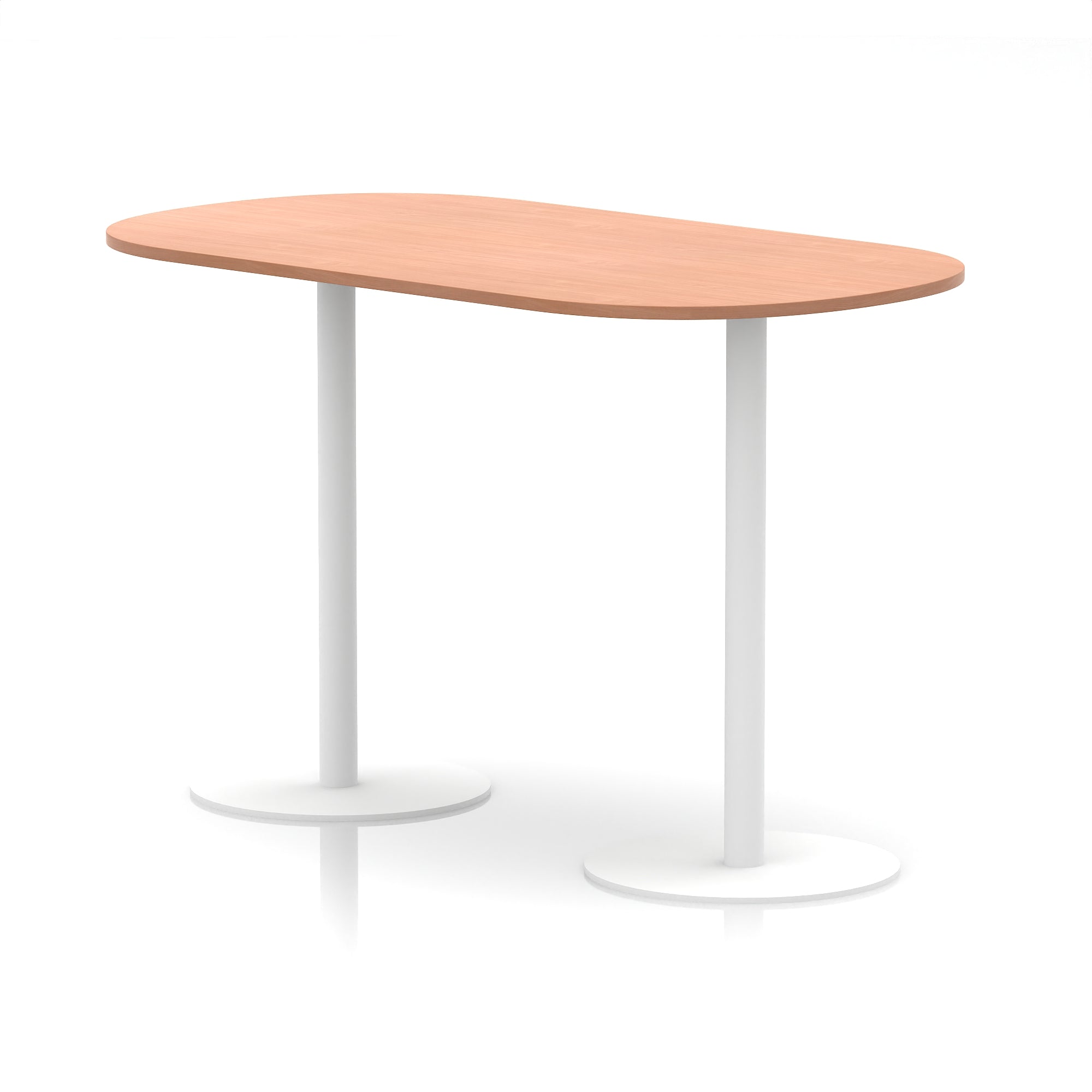 Italia Boardroom Table with White Legs, 1800–2400mm Width, Multiple Colours, Durable MFC, 10 Year Warranty, Self-Assembly – Modern Office Conference Meeting Table