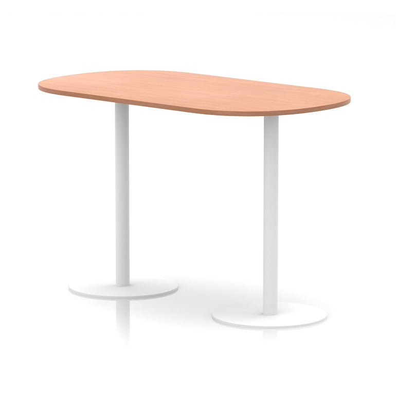 Italia Boardroom Table with White Legs, 1800–2400mm Width, Multiple Colours, Durable MFC, 10 Year Warranty, Self-Assembly – Modern Office Conference Meeting Table