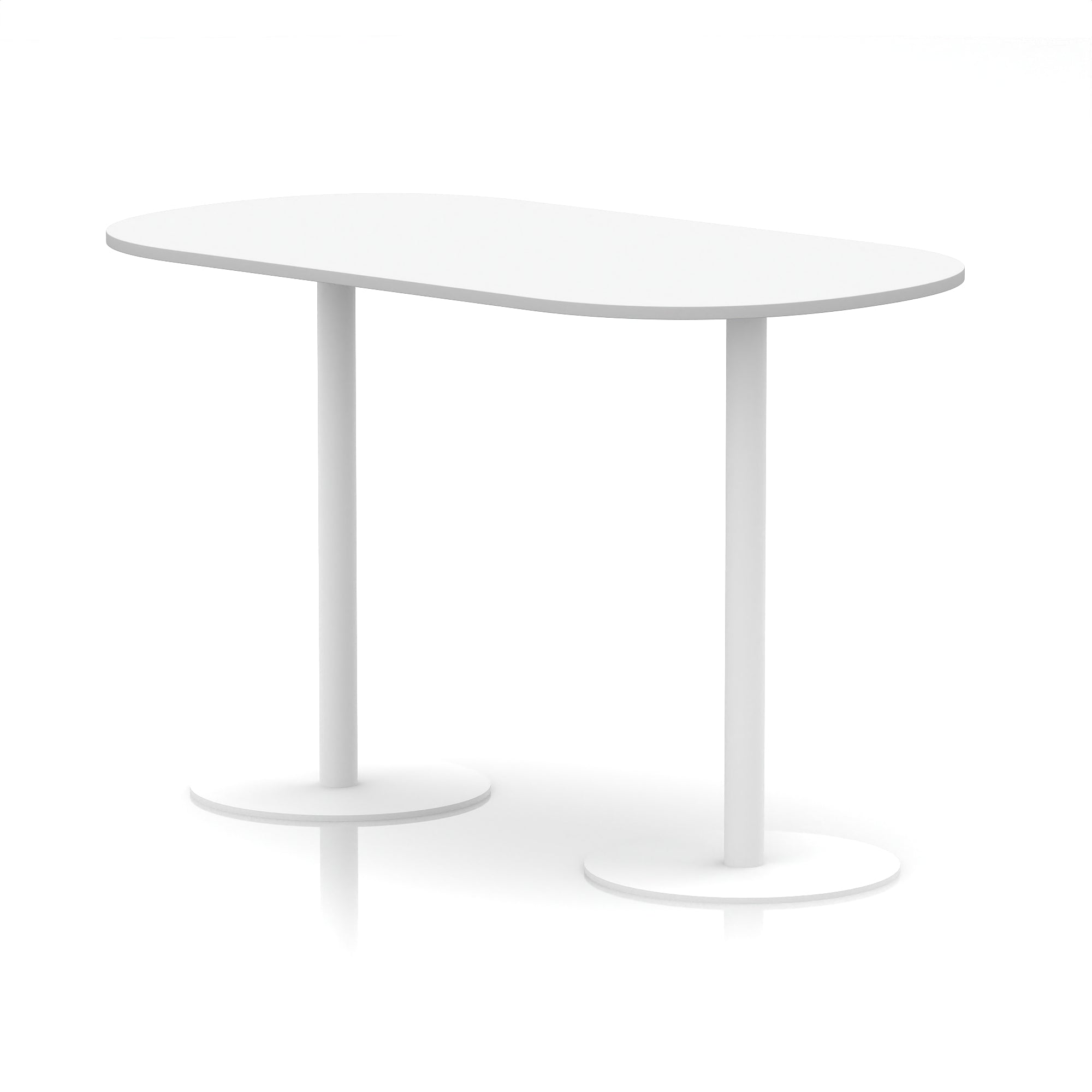 Italia Boardroom Table with White Legs, 1800–2400mm Width, Multiple Colours, Durable MFC, 10 Year Warranty, Self-Assembly – Modern Office Conference Meeting Table