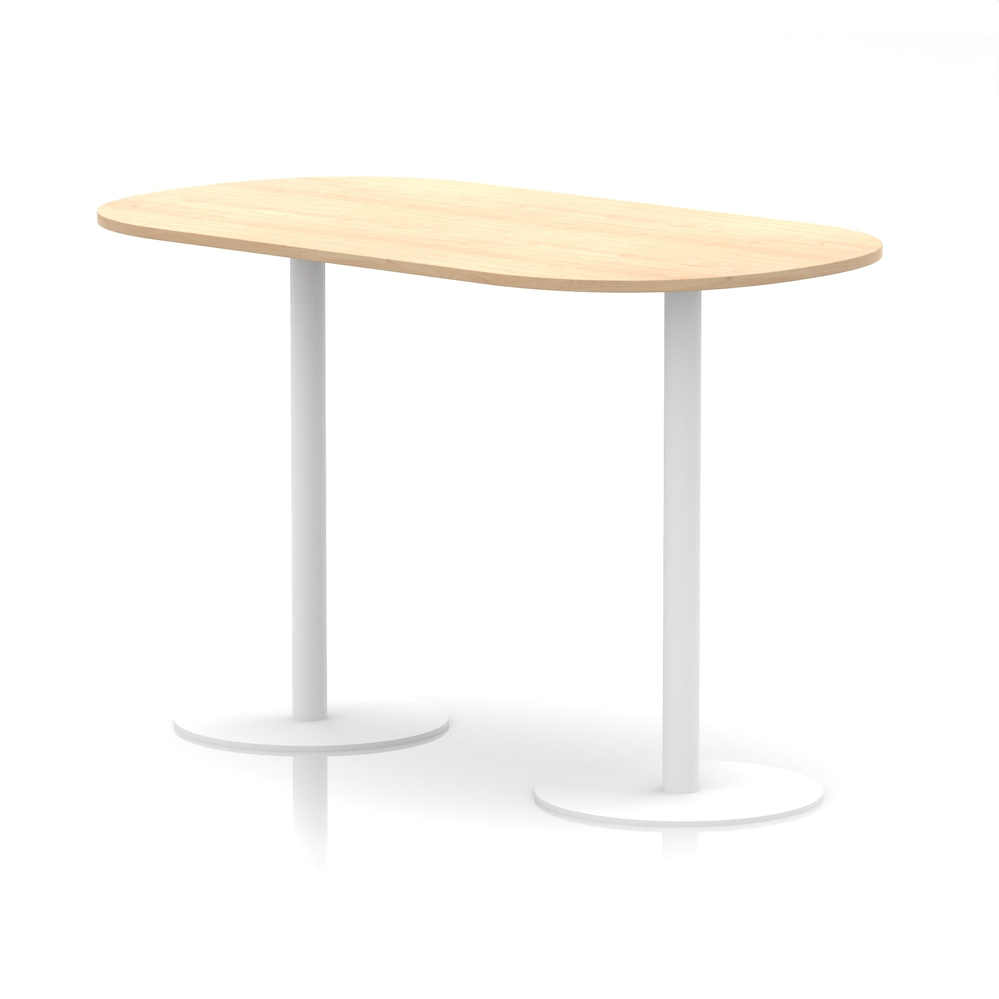 Italia Boardroom Table with White Legs, 1800–2400mm Width, Multiple Colours, Durable MFC, 10 Year Warranty, Self-Assembly – Modern Office Conference Meeting Table