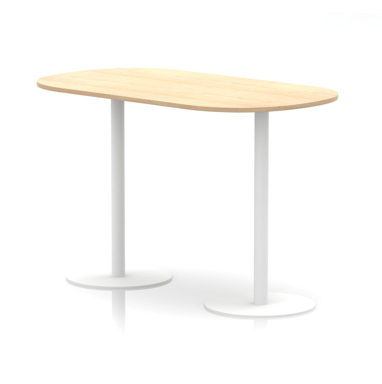 Italia Boardroom Table with White Legs, 1800–2400mm Width, Multiple Colours, Durable MFC, 10 Year Warranty, Self-Assembly – Modern Office Conference Meeting Table
