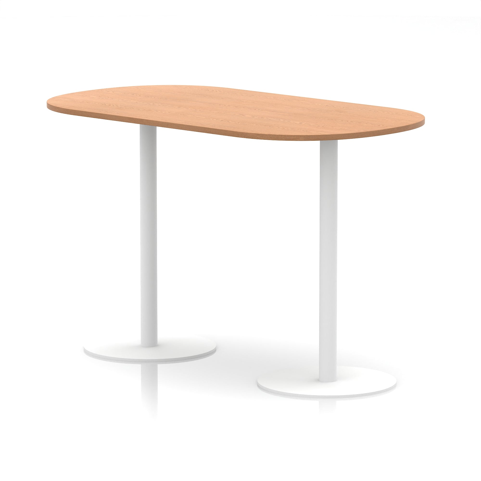 Italia Boardroom Table with White Legs, 1800–2400mm Width, Multiple Colours, Durable MFC, 10 Year Warranty, Self-Assembly – Modern Office Conference Meeting Table