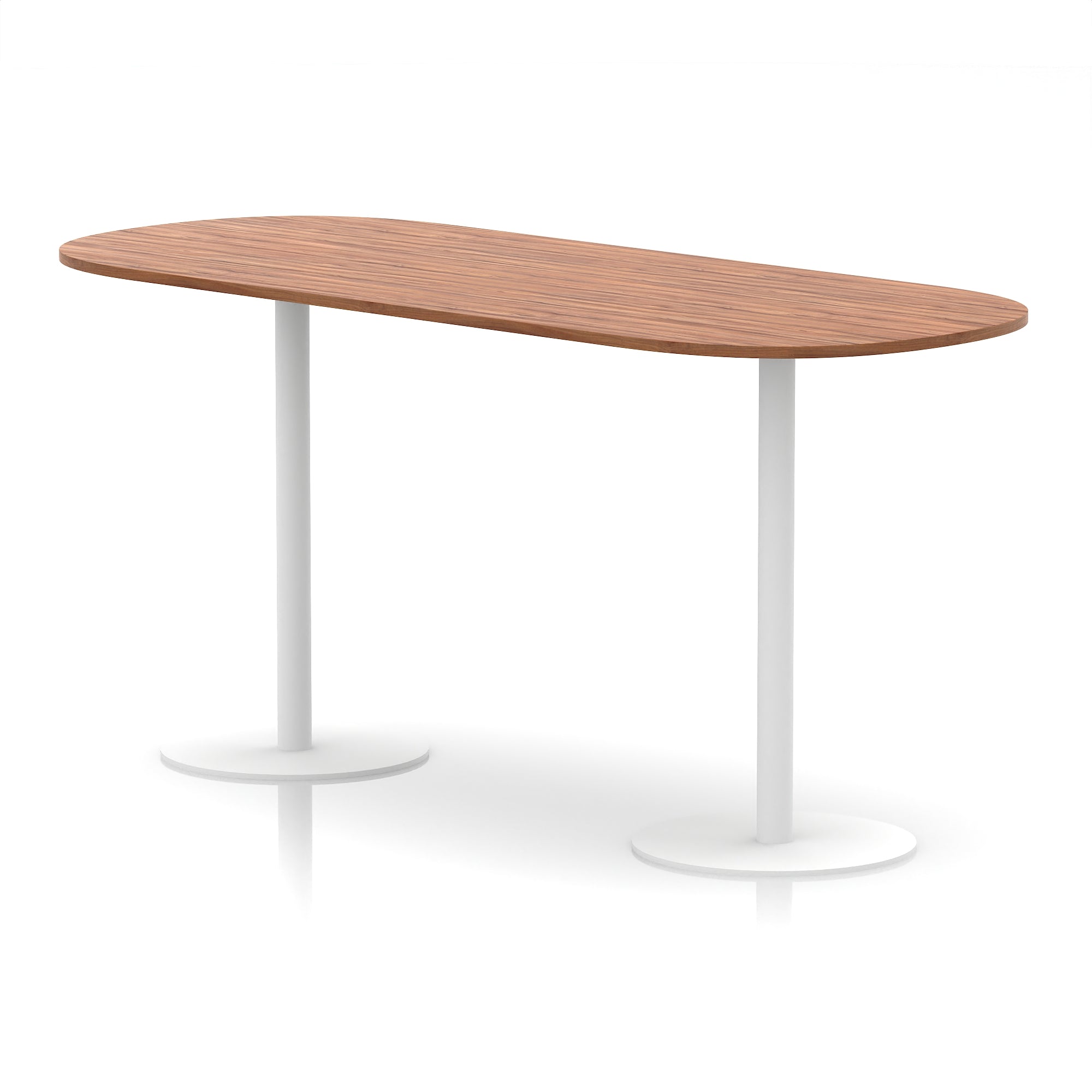 Italia Boardroom Table with White Legs, 1800–2400mm Width, Multiple Colours, Durable MFC, 10 Year Warranty, Self-Assembly – Modern Office Conference Meeting Table