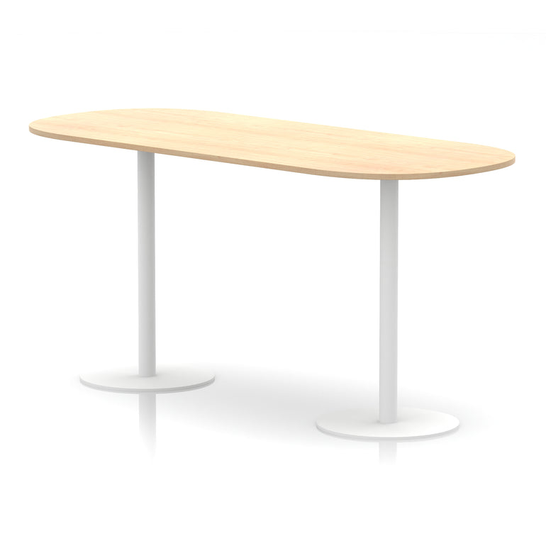 Italia Boardroom Table with White Legs, 1800–2400mm Width, Multiple Colours, Durable MFC, 10 Year Warranty, Self-Assembly – Modern Office Conference Meeting Table