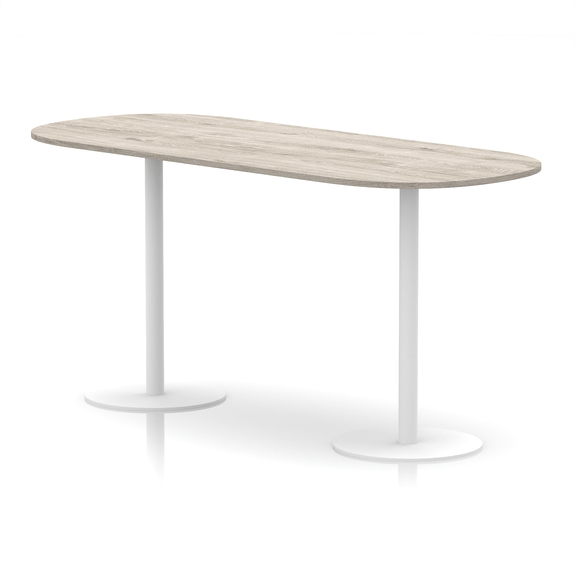 Italia Boardroom Table with White Legs, 1800–2400mm Width, Multiple Colours, Durable MFC, 10 Year Warranty, Self-Assembly – Modern Office Conference Meeting Table