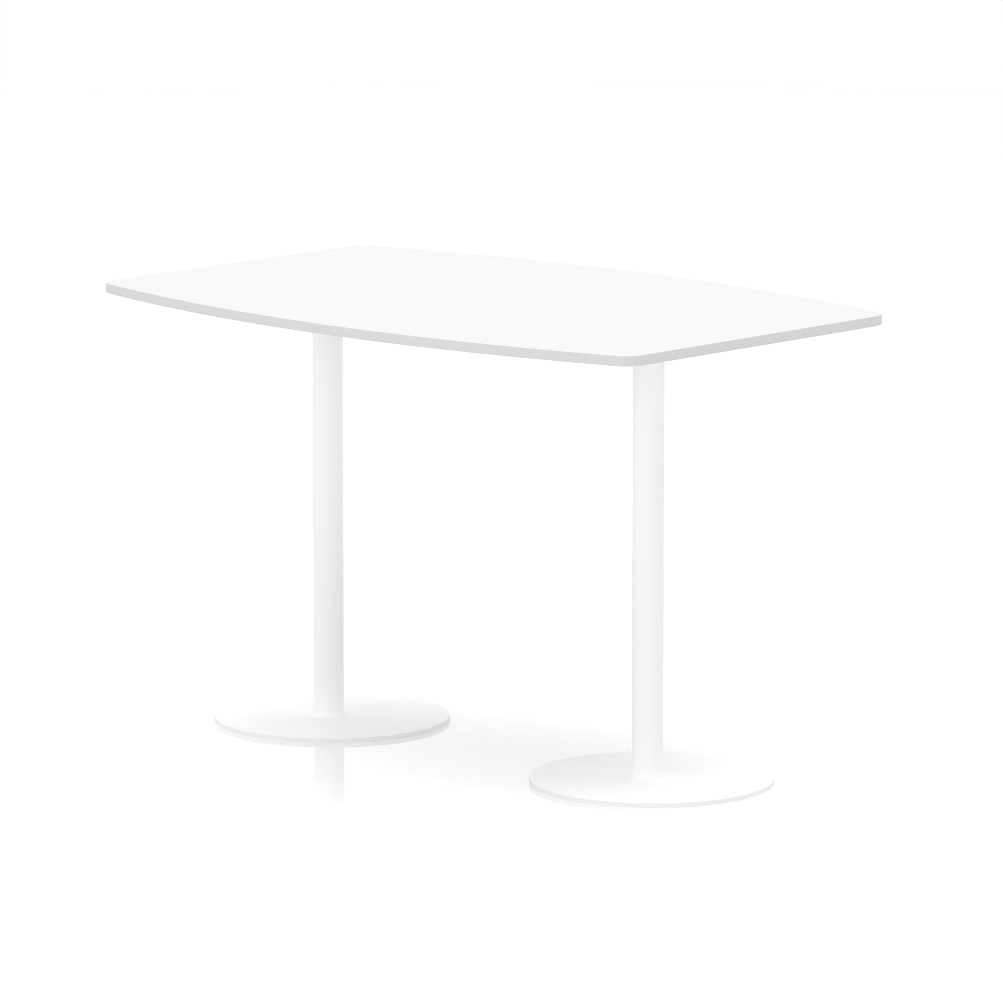 Italia High Gloss Boardroom Table – Black or White Top with White Legs, 1800–2400mm, 725/1145mm Height, MFC, Self Assembly, 5 Year Warranty