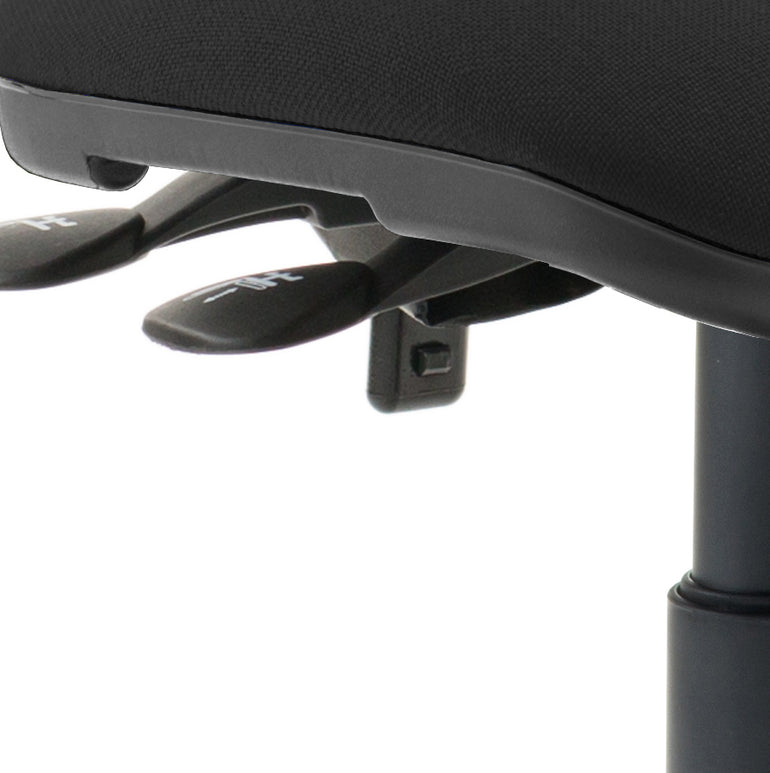 Luna II Ergonomic Task Operator Chair – Multiple Fabric Colours & Arm Options – Fabric & Nylon – Self-Assembly – 3 Year Mechanical Warranty