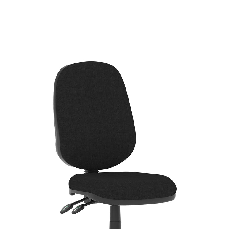 Luna II Ergonomic Task Operator Chair – Multiple Fabric Colours & Arm Options – Fabric & Nylon – Self-Assembly – 3 Year Mechanical Warranty
