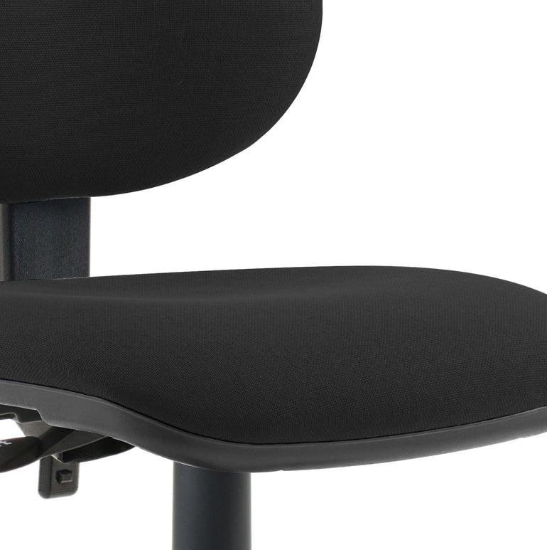 Luna II Ergonomic Task Operator Chair – Multiple Fabric Colours & Arm Options – Fabric & Nylon – Self-Assembly – 3 Year Mechanical Warranty