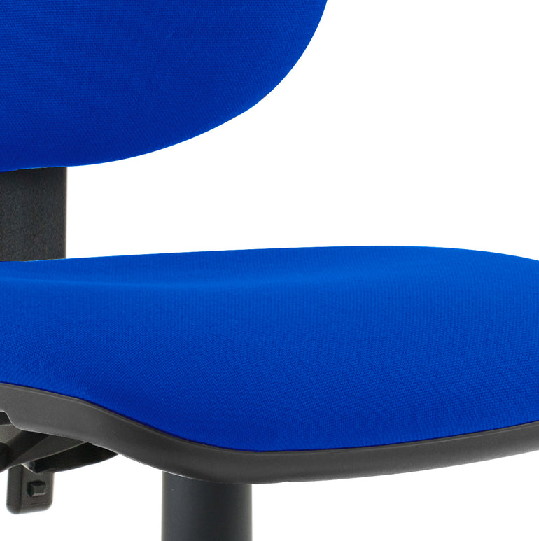 Luna II Ergonomic Task Operator Chair – Multiple Fabric Colours & Arm Options – Fabric & Nylon – Self-Assembly – 3 Year Mechanical Warranty