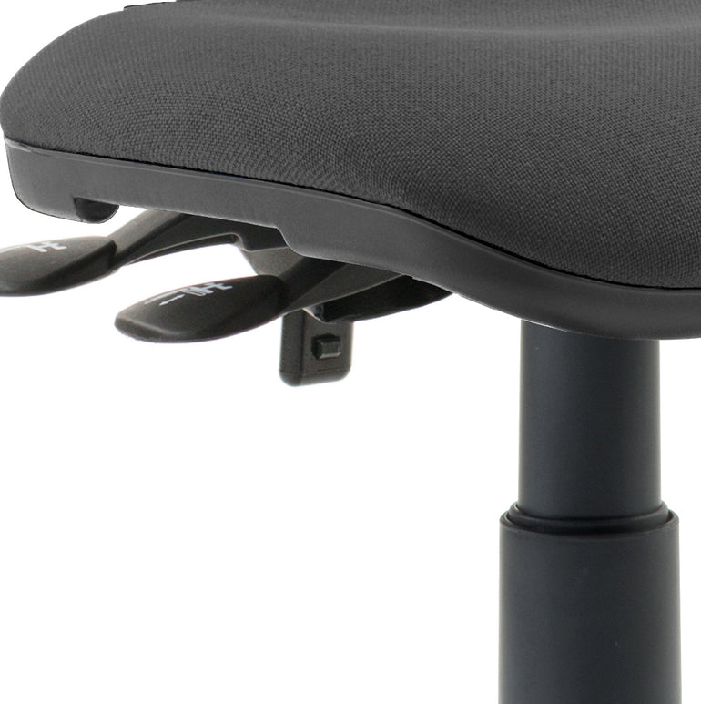 Luna II Ergonomic Task Operator Chair – Multiple Fabric Colours & Arm Options – Fabric & Nylon – Self-Assembly – 3 Year Mechanical Warranty