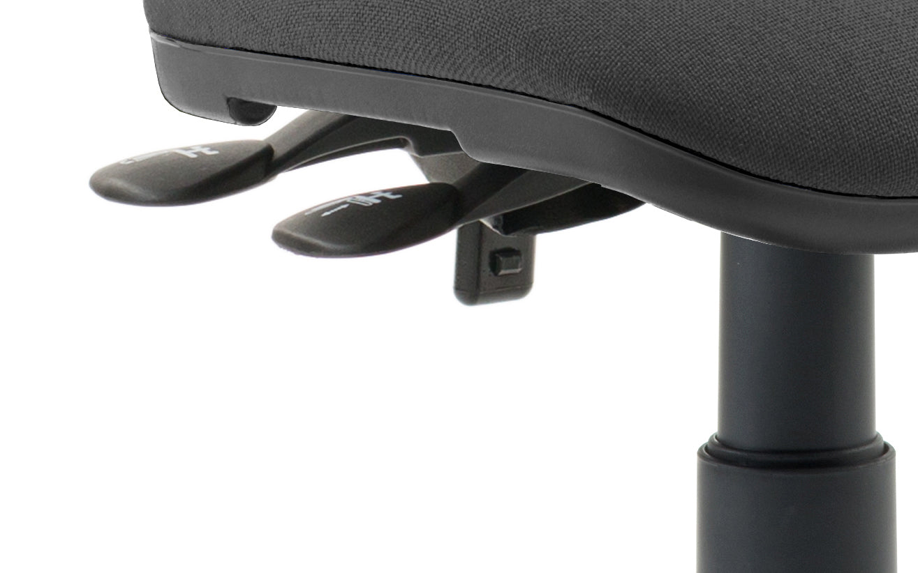 Luna II Ergonomic Task Operator Chair – Multiple Fabric Colours & Arm Options – Fabric & Nylon – Self-Assembly – 3 Year Mechanical Warranty