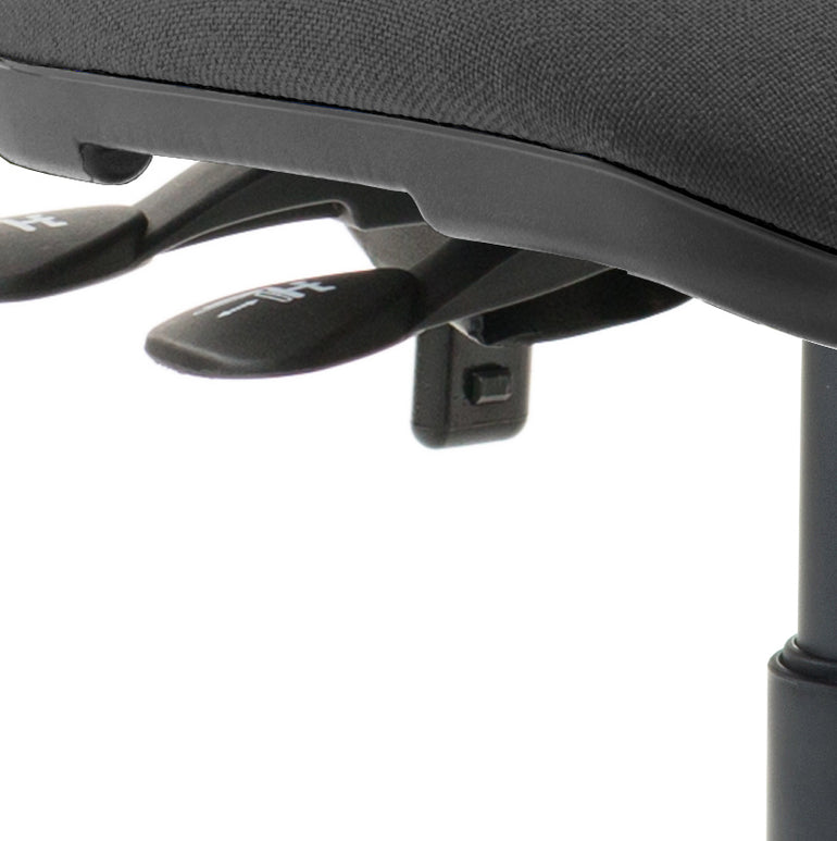 Luna II Ergonomic Task Operator Chair – Multiple Fabric Colours & Arm Options – Fabric & Nylon – Self-Assembly – 3 Year Mechanical Warranty